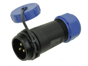 Wtyk; SP2111C/P3II-1C; 3 tory; lutowany; 4,0mm2; 7-12mm; SP21; na przewód; IP68; 30A; 500V; Weipu; RoHS; SP2111/P3II-1C