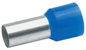 Insulated wire end ferrule, 50 mm², 36 mm/20 mm long, DIN 46228-4, blue, 48020