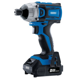Draper 86958 D20 20V Brushless 1/4&quot; Impact Driver 2x 2.0Ah Batts &amp; Charger 180Nm