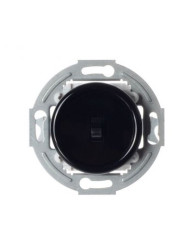 LOFT WŁĄCZNIK POJEDYNCZY SCHODOWY CZARNY JLM BEZ RAMKI