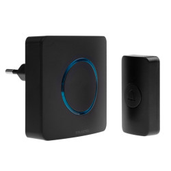 Dzwonek bezprzewodowy 230V DS-2B/C czarny W-99739 Plastrol