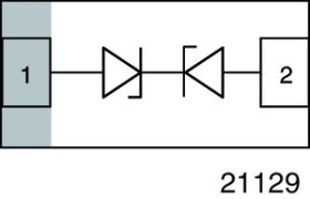VCUT03B1-DD1 Bidirectional Symmetrical (BiSy) Single Line ESD-Protection Diode in LLP1006-2M