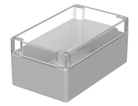 PC enclosure, (L x W x H) 200 x 120 x 90 mm, light gray (RAL 7035), IP66, 02237100