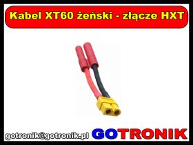Kabel XT60 żeński - złącze HXT