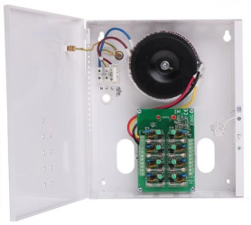 Obudowa z zasilaczem transformatorowym 24VAC/6A/8×1A PSAC08246