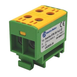 Złączka uniwersalna (Al/Cu) ETB 35/1x2 - żółto-zielona