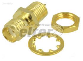 Gniazdo SMA do obudowy lutowane