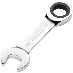 Draper 27915 HI-TORQ&#xAE; Metric Stubby Ratchet Spanner 18mm