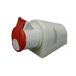 Gniazdo stałe 5P 32A 400V czerowne IP44 IZN 3253