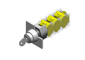Przełącznik obrotowy kluczykowy 2-pozycyjny EAO