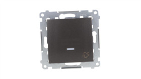 Simon 54 Przycisk /Dzwonek/ Z Podświetleniem, Szybkozłącza, Antracyt Dd1l.01/48