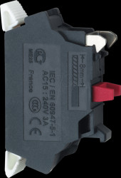 ZBE1025 Auxiliary switch block for XB4, XB5, 1 NC contact with spring-lo
