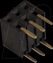 10122241 Female header, double row with Side Entry, 2x3