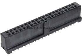 Listwa stykowa PCB 40-pinowe 09195 raster: 2.54 mm Prosty 2-rzędowe HARTING Do montażu na płytce drukowanej1000 V W