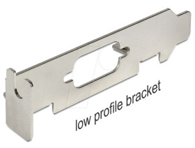 82713 Low Profile Slot Bracket with SUB-D 9 opening