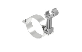 Uchwyt do rury spustowej fi 100mm nierdzewny z plastikiem 64.10/P NI /96421005/