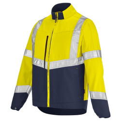 BLOUSON LUTEA JAUNE FLUO / BLEU MARINE