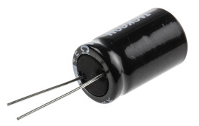 Kondensator 470μF 100V dc Radialny, Otwór przelotowy RS PRO roztaw: 7.5mm 16 (Dia.) x 26mm