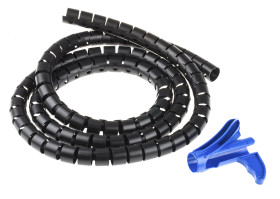 Spiralna owijka kablowa Czarny zakres 23 → 27mm -60→ +110 °C. HellermannTyton Polipropylen