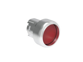 Metalowy przycisk fi22mm osłonięty samoczynny powrót Czerwony LPSB304