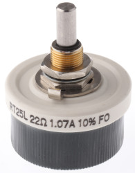 Reostat z przewodem nawojowym 22Ω Vishay 25W 6 mm