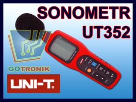 Sonometr miernik poziomu głośności UT352 UT-352