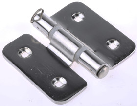 Zawias czołowy Stal nierdzewna długość 82mm Zawias czołowy szerokość 92mm Swobodne wychylanie