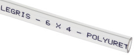 Rura sprężonego powietrza zew 6mm wew 4mm Legris, kolor: transparentny Polieter PUR dł 25m