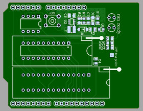 AVR High Voltage Programmer PCB