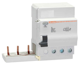 RCCB, Typ A, 3-biegunowy, 40A, 30mA, Lovato, P1RA 230 V ac, 400 V ac