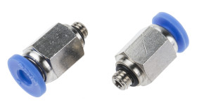 Złączka pneumatyczna M5 męskie Wciskane 4 mm RS PRO Adapter gwintowany prosty