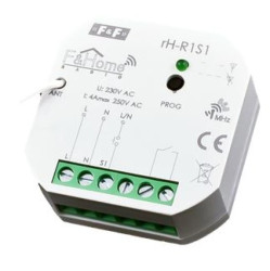 FiHome Radio Przekaźnik jednokanałowy z jednokanałowym nadajnikiem Long Range rH-R1S1-LR