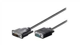 Dvi-Vga/3 Kabel D-Sub 15Pin Hd Wtyk,Dvi-I (12+5) Wtyk 3M Czarny