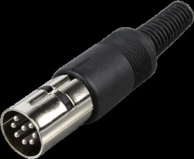 DN8M01KN2-AE DIN connector, 8-pin, circular