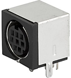 Panel socket, 9 pole, solder connection, push pull, straight, 4850.2950