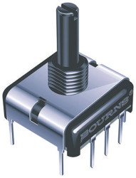 Potencjometr 5kΩ typ Obrotowy Bourns średnica wału 6,35 mm 0.75W długość wału 19mm Montaż panelowy, Przewlekany