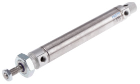 Siłownik pneumatyczny skok: 125mm Festo Ø 25mm dwustronnego działania Action 266.5mm z amortyzacją pneumatyczną