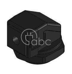 Dławnica kablowa dzielona KVT 32-W90, na 1 moduł KT mały, czarna, 45406