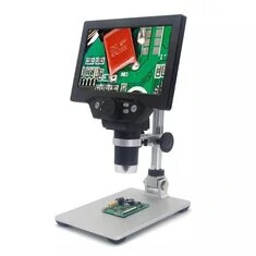 Cyfrowy mikroskop MUSTOOL G1200 - 12 MP, 7-calowy kolorowy ekran, duża baza, wyświetlacz LCD, ciągła amplifikacja 1-1200x z magn
