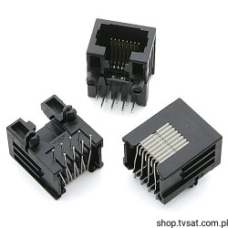 RJ-45-MODULAR-JACK-RP Telecom Socket THT AMP