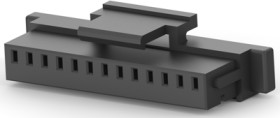 Plug/socket housing, 13 pole, pitch 1 mm, straight, black, 1-2367198-3
