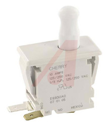 Mikroprzełącznik drzwi, Trzpień, SPDT, 10 A, Szybkozłącze, Poliester termoplastyczny