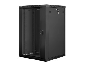 Szafka serwerowa wisząca 19 18U 600x600 czarna LANBERG /do zmontowania/ WF01-6618-10B