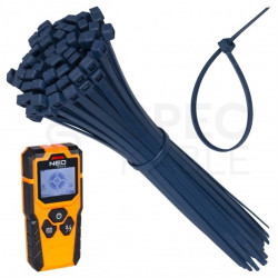 Opaski zaciskowe kablowe 2,5x98mm wykrywalne, z opiłkami metalu 100szt.