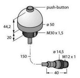 Czujnik umiejscowienia Turck K50APPBGXDQP 3076012 1 szt.