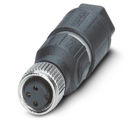 Złącze wielostykowe przemysłowe 3-pinowe M8 Montaż na kablu Gniazdo Phoenix Contact