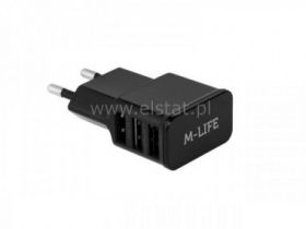 Ładowarka sieciowa M-LIFE 3xUSB 3000 mA; iPhone