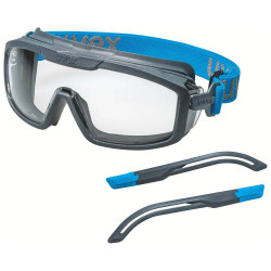 uvex 9143300 i-guard&#x2B; Safety goggles versatile fog-free UV400 grey/blue