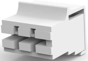 Socket housing, 3 pole, pitch 5 mm, straight, natural, 927156-1