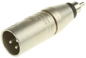 Adapter AV Męskie XLR (1) na Męskie RCA (1)